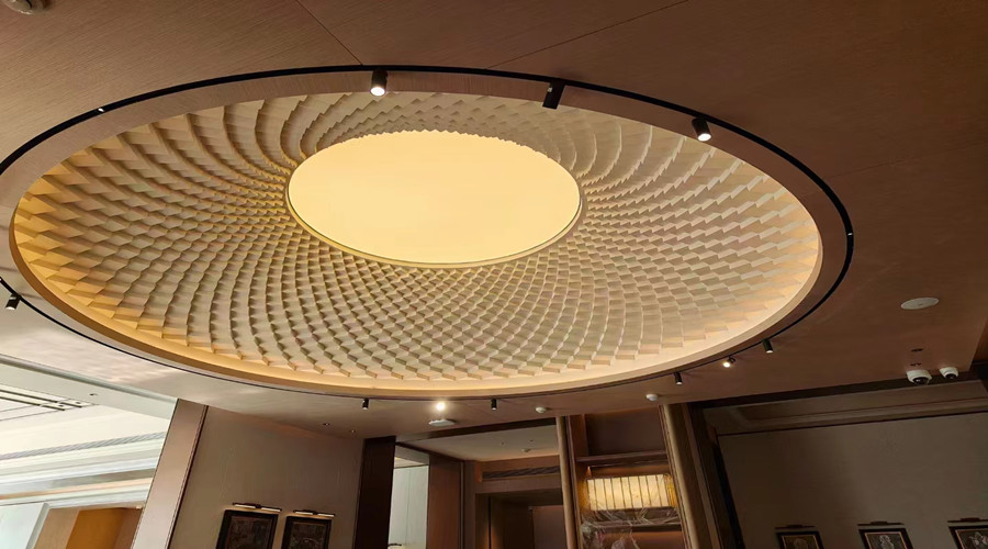 廣州雪松大廈在飾紀上品定制GRG天花,合作共贏！