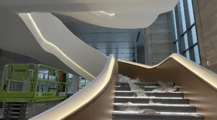 GRG旋轉樓梯裝飾效果