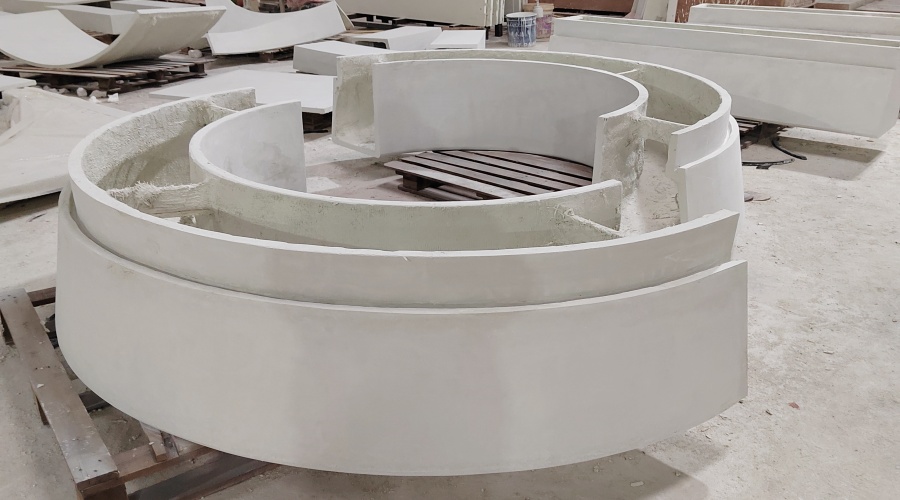 惠州大亞灣石化區綜合能源站GRC樹池坐凳項目