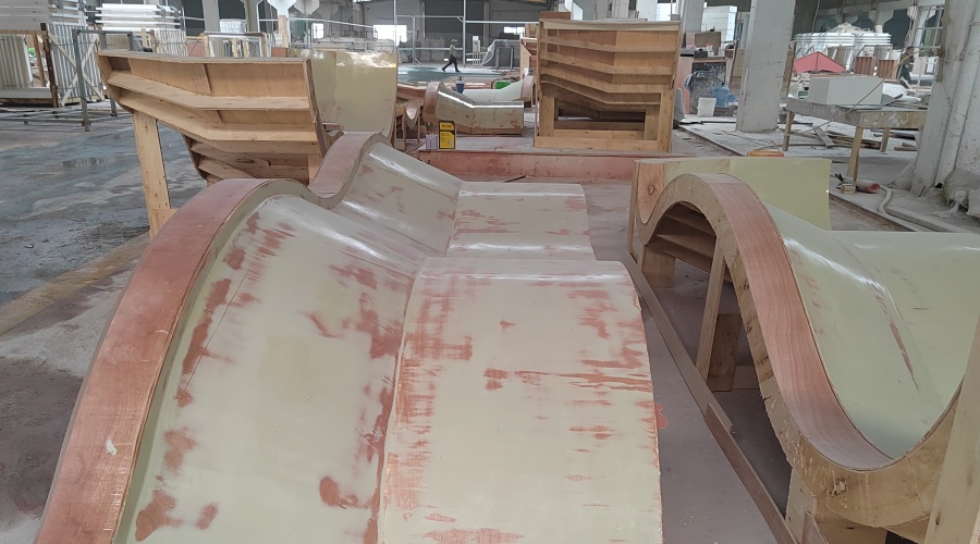 廣州天環廣場GRC水磨石坐凳工程案例