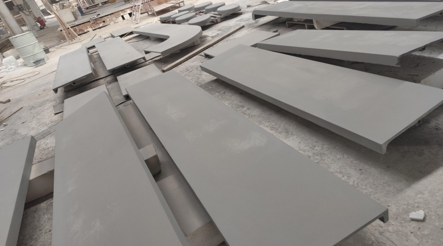 海南?？诎毒€UHPC坐凳與吧臺工程案例