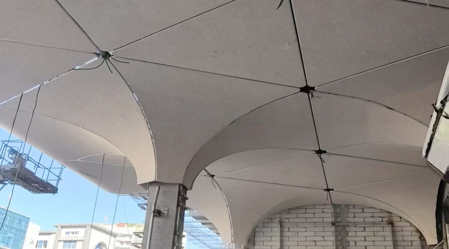 福建紫陽公館水磨石UHPC柱子造型工程