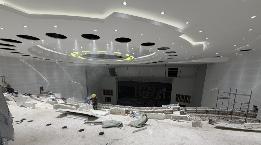 報告廳GRG吊頂墻面造型